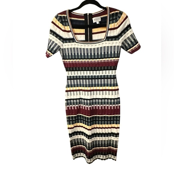 Milly Dresses & Skirts - Milly Multicolor Bodycon Striped Dress size 4